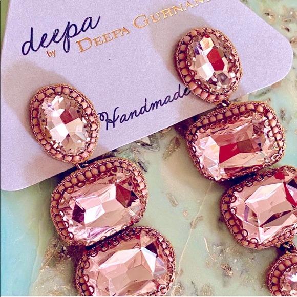 🌺🎉HP🎉🌺 NWT Deepa Gurnani Beaded Crystal Chandeliers - Picture 10 of 15